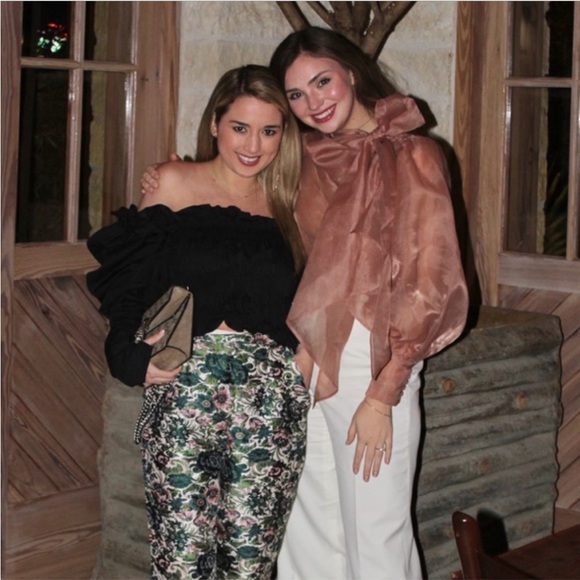 Transparent Polka Dot Puff Sleeve Shirt Bishop Statement Sleeves Neck Bow - Picture 16 of 16